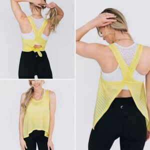 Yellow Striped Women's Top